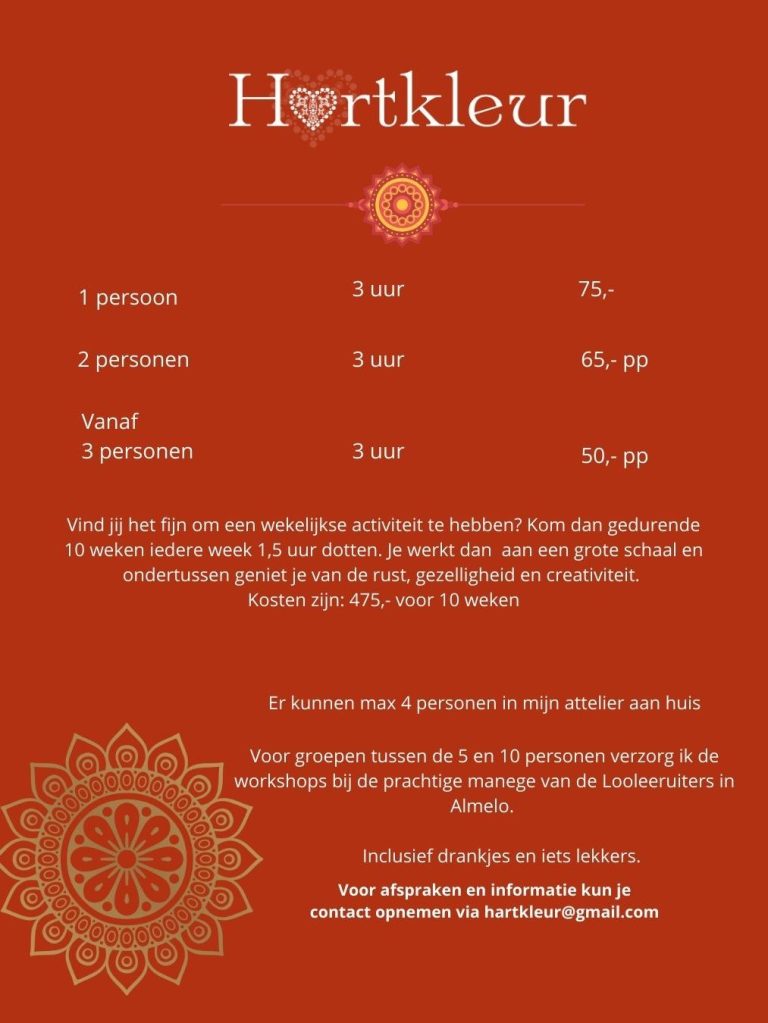 sessies, workshops en prijzen hartkleur